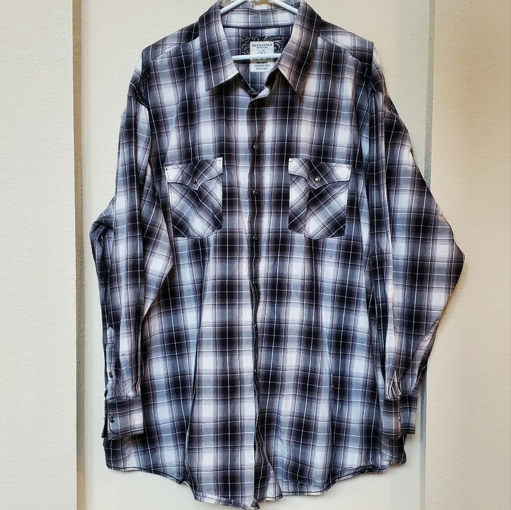 Panhandle Men's Snap Western Shirt.   Size 3XL
